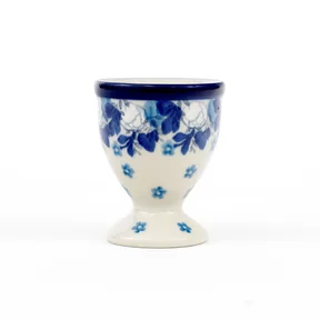Kieliszek do jajek 106 h-6cm <br> 2222X Biało-niebieskie anemony